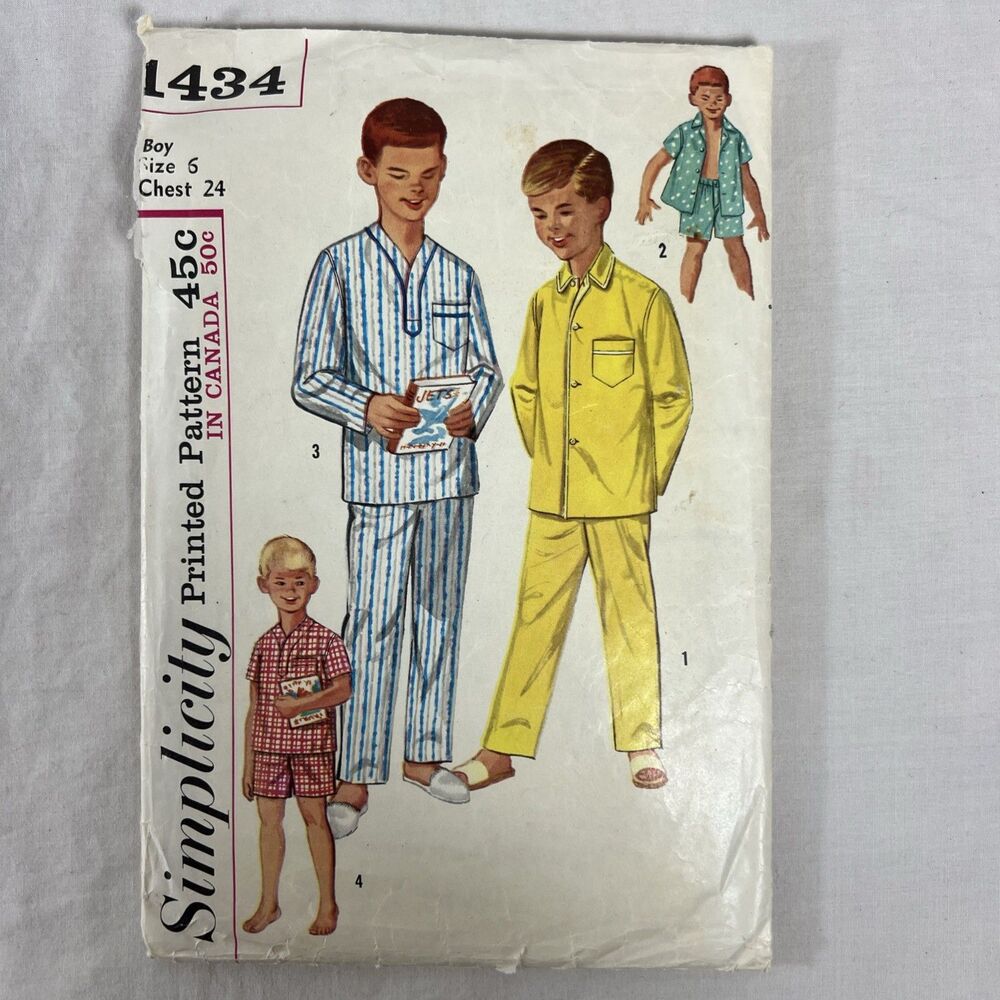 Simplicity - Sewing Pattern - 1434 - Pajamas - Sz 6
